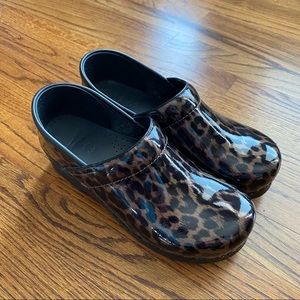 Leopard Dansko Clogs Like New Size 41